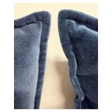 Surya Velvet Navy Throw Pillows - Set of 2
