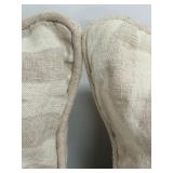 Villa Pillows - Geo Natural Linen Cover, 100% Cotton Lining (Lot of 2)