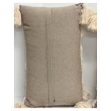 Creative Co-op Lumbar Pillows -Cotton w Tassels - Pair