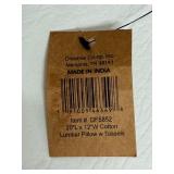 Creative Co-op Lumbar Pillows -Cotton w Tassels - Pair