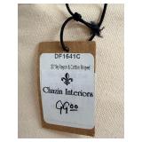 YKK Zipper Throw Pillows Set of 3 - Striped Rayon/Cotton, Damask & Crisscross