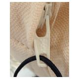 YKK Zipper Throw Pillows Set of 3 - Striped Rayon/Cotton, Damask & Crisscross