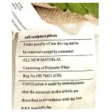 K&K Interiors Hydrangea Embroidered Pillow Set - 3 Decorative Cushions