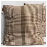 Creative Co-Op Square Woven Cotton Plaid Pillow Pair (Matches lot 225 & 226)