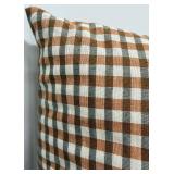 Creative Co-Op Square Woven Cotton Plaid Pillow Pair (Matches lot 225 & 226)