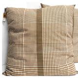 Creative Co-op Square Woven Cotton Plaid Pillow Pair - Made in India (Matches lot 224 & 226)