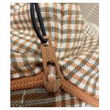 Creative Co-op Square Woven Cotton Plaid Pillows (Matches lot 224& 225)