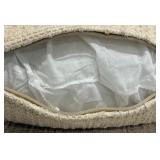 Beige Bouclé Throw Pillows - Set of 3