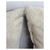 Throw Pillows - Geometric Pattern Taupe Gray, 2-Pack