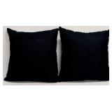 K & K Interiors Throw Pillows - Geometric Black & Cream - Lot of 4