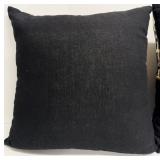 K & K Interiors Throw Pillows - Geometric Black & Cream - Lot of 4