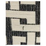 K & K Interiors Throw Pillows - Geometric Black & Cream - Lot of 4