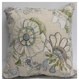 Beige Floral Throw Pillows 3-Pack