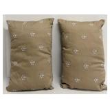 Beige Floral Throw Pillows 3-Pack