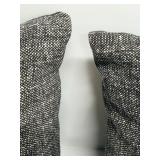 Creative Co-Op Black Cotton-Blend Lumbar Pillow (Lot of 2)