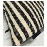 Creative Co-Op Black Cotton-Blend Lumbar Pillow (Lot of 2)