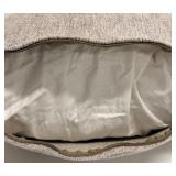 PAC Throw Pillows - 2-Pack Textured Beige Zippered Cushions