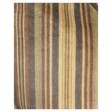 Sunbrella Cushions - 3-Piece Set Brown Stripe & Leaf Print