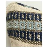 3-Piece Blue Decorative Throw Pillow Set in various patterns