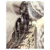 CELERIE 3-Pack Throw Pillows - Gray/Patterned with Tassels