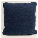 Euphoria 3-Piece Throw Pillow Set - Denim Blue & Beige Geometric Trellis