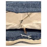 Euphoria 3-Piece Throw Pillow Set - Denim Blue & Beige Geometric Trellis