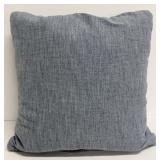 Euphoria 3-Piece Throw Pillow Set - Denim Blue & Beige Geometric Trellis