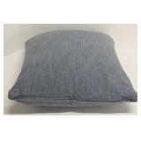 Euphoria 3-Piece Throw Pillow Set - Denim Blue & Beige Geometric Trellis