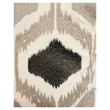 Chavan Interiors Ikat Throw Pillow Set - Beige Taupe & Black, 3-Piece