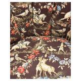 Carol Hicks Bolton Armchair - Vintage Floral Horse Print Upholstery (Matches lot 5)