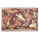 Carol Hicks Bolton Armchair - Vintage Floral Horse Print Upholstery (Matches lot 5)