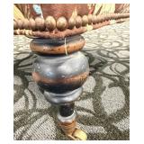 Carol Hicks Bolton for EJ Victor Armchair - Brown Floral Horse & Rider Tapestry Upholstery (Matches lot 4)