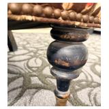 Carol Hicks Bolton for EJ Victor Armchair - Brown Floral Horse & Rider Tapestry Upholstery (Matches lot 4)