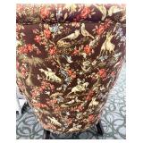 Carol Hicks Bolton for EJ Victor Armchair - Brown Floral Horse & Rider Tapestry Upholstery (Matches lot 4)