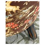 Carol Hicks Bolton for EJ Victor Armchair - Brown Floral Horse & Rider Tapestry Upholstery (Matches lot 4)