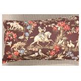 Carol Hicks Bolton for EJ Victor Armchair - Brown Floral Horse & Rider Tapestry Upholstery (Matches lot 4)