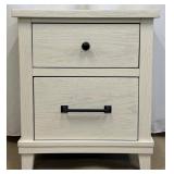 Legacy White 2-Drawer Night Stand with Builtin Charging Station