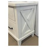 Legacy White 2-Drawer Night Stand with Builtin Charging Station
