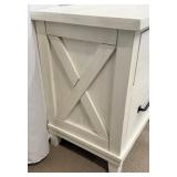 Legacy White 2-Drawer Night Stand with Builtin Charging Station
