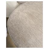 Pair of Grey Upholstered Dining Chairs with Chrome Metal Legs