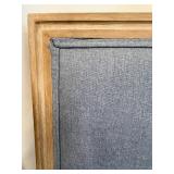 PPI Trading Company Vintage Carved Wood with Blue Upholstery Chairs (Lot of 2)