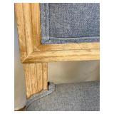 PPI Trading Company Vintage Carved Wood with Blue Upholstery Chairs (Lot of 2)