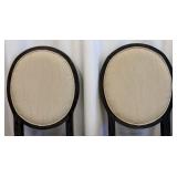 Classic Concepts INC - Pair of Oval-Back Upholstered Chairs