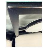 Pair of Wellhouse International CO.,LTD Black Wood Dining Chairs with Round Upholstered Backs & Cream Seats (Matches Lot 14 & 16)