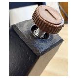 Pair of Wellhouse International CO.,LTD Black Wood Dining Chairs with Round Upholstered Backs & Cream Seats (Matches Lot 14 & 16)