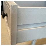 Crestview Collection Distressed Gray Wood End Table / Nightstand