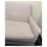 Studio M Interiors Textured Gray Upholstered Sofa with Plush Cushions