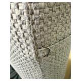 Studio M Interiors Textured Gray Upholstered Sofa with Plush Cushions