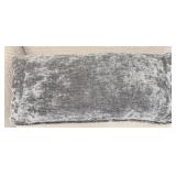 Studio M Interiors Textured Gray Upholstered Sofa with Plush Cushions