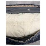 Studio M Interiors Textured Gray Upholstered Sofa with Plush Cushions